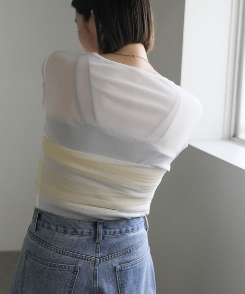 select MOCA(セレクトモカ)の「チュールビスチェ(ベスト・レディース・ブラック/アイボリー・FREE)」の10枚目の写真