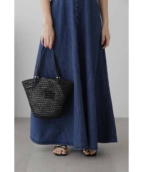 JILL STUART（ジルスチュアート）の「◆メッシュバスケット（かごバッグ・レディース・ホワイト/ブラック/ホワイト系その他2/ブラック系その他・ﾌﾘ-）」の17枚目の写真