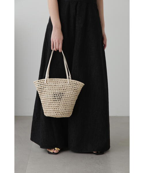 JILL STUART（ジルスチュアート）の「◆メッシュバスケット（かごバッグ・レディース・ホワイト/ブラック/ホワイト系その他2/ブラック系その他・ﾌﾘ-）」の14枚目の写真