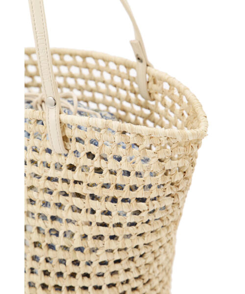 JILL STUART（ジルスチュアート）の「◆メッシュバスケット（かごバッグ・レディース・ホワイト/ブラック/ホワイト系その他2/ブラック系その他・ﾌﾘ-）」の9枚目の写真