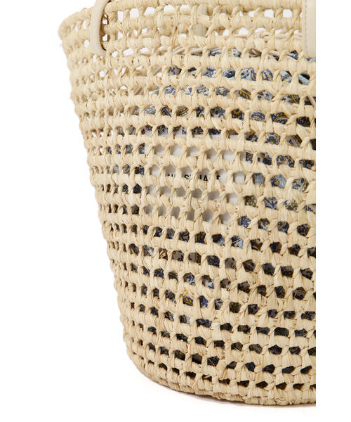 JILL STUART（ジルスチュアート）の「◆メッシュバスケット（かごバッグ・レディース・ホワイト/ブラック/ホワイト系その他2/ブラック系その他・ﾌﾘ-）」の8枚目の写真