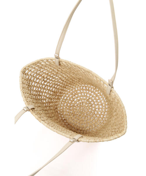 JILL STUART（ジルスチュアート）の「◆メッシュバスケット（かごバッグ・レディース・ホワイト/ブラック/ホワイト系その他2/ブラック系その他・ﾌﾘ-）」の6枚目の写真