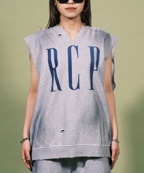 RePRODUCTION LABEL（リプロダクションレーベル）の「【ユニセックス】【RePRODUCTION LABEL / リプロダクションレーベル】ロゴスキッパーベスト（タンクトップ・レディース・グレー/ブラック・FREE）」の18枚目の写真