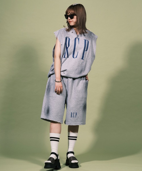 RePRODUCTION LABEL（リプロダクションレーベル）の「【ユニセックス】【RePRODUCTION LABEL / リプロダクションレーベル】ロゴスキッパーベスト（タンクトップ・レディース・グレー/ブラック・FREE）」の15枚目の写真