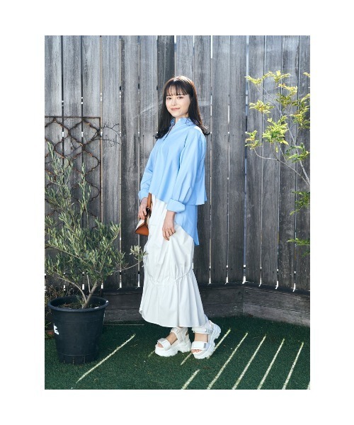 Mafmof(マフモフ)の「Mafmof(マフモフ)10.5cm厚底ボリュームソールダブルベルトスポーツサンダル(サンダル・レディース・ホワイト/ブラック・LL/S/M/L)」の18枚目の写真