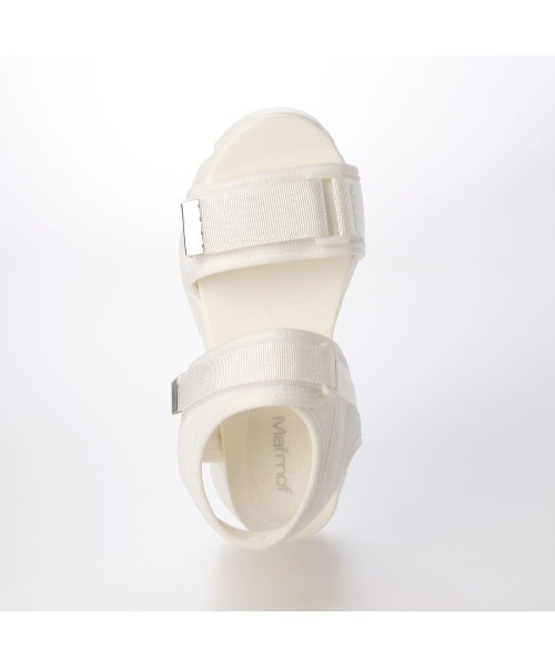 Mafmof(マフモフ)の「Mafmof(マフモフ)10.5cm厚底ボリュームソールダブルベルトスポーツサンダル(サンダル・レディース・ホワイト/ブラック・LL/S/M/L)」の7枚目の写真