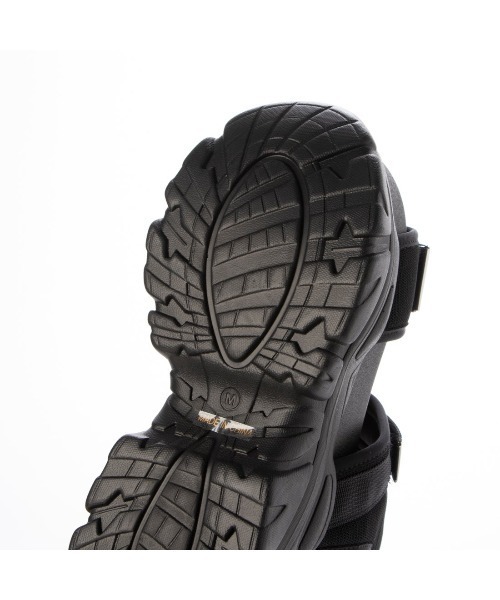 Mafmof(マフモフ)の「Mafmof(マフモフ)10.5cm厚底ボリュームソールダブルベルトスポーツサンダル(サンダル・レディース・ホワイト/ブラック・LL/S/M/L)」の6枚目の写真