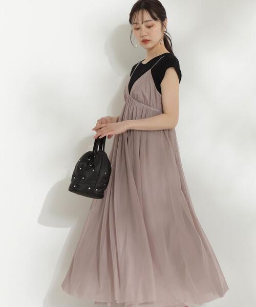 PROPORTION BODY DRESSING(プロポーションボディドレッシング)の「チュールキャミワンピース / 1214140503(ワンピース・レディース・ピンク/グレー・SMALL/MEDIUM)」の14枚目の写真