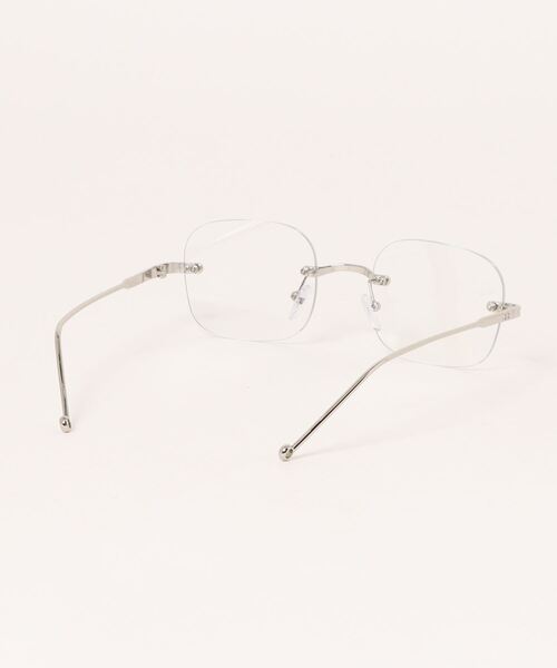 Jelly moo（ジェリームー）の「【 Jelly moo / ジェリームー 】 クリアレンズ リムレス スクエア メガネ #（メガネ・レディース・シルバー・FREE）」の9枚目の写真
