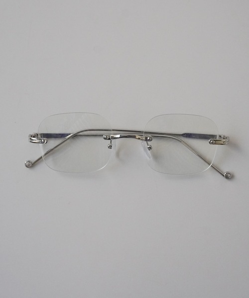 Jelly moo（ジェリームー）の「【 Jelly moo / ジェリームー 】 クリアレンズ リムレス スクエア メガネ #（メガネ・レディース・シルバー・FREE）」の7枚目の写真
