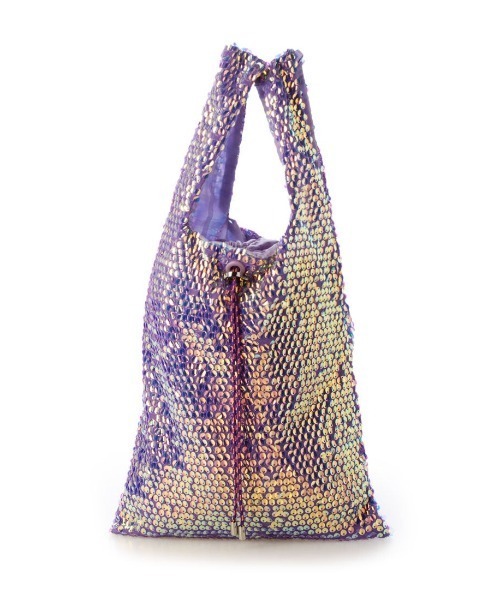 cache cache（カシュ カシュ）の「カシュカシュ cachecache / ゆらゆらスパンコールショッパー（トートバッグ・レディース・イエロー/ラベンダー/ブルー・FREE）」の3枚目の写真