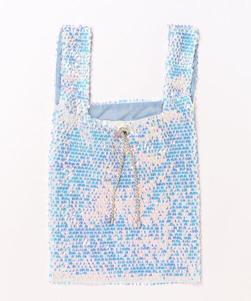 cache cache（カシュ カシュ）の「カシュカシュ cachecache / ゆらゆらスパンコールショッパー（トートバッグ・レディース・イエロー/ラベンダー/ブルー・FREE）」の10枚目の写真