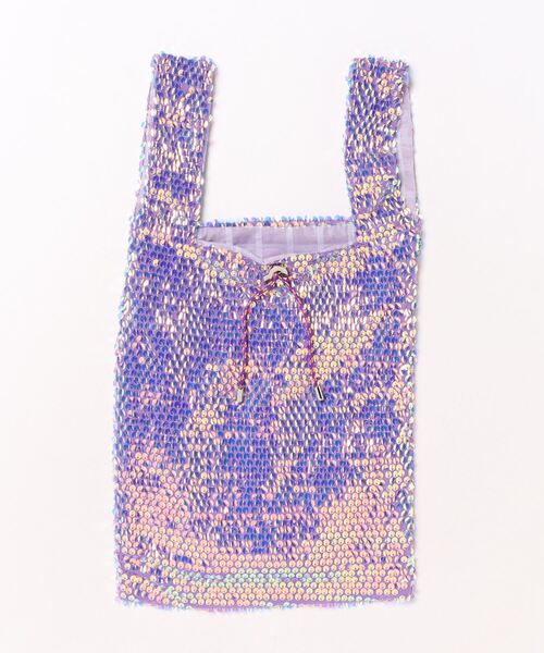 cache cache（カシュ カシュ）の「カシュカシュ cachecache / ゆらゆらスパンコールショッパー（トートバッグ・レディース・イエロー/ラベンダー/ブルー・FREE）」の16枚目の写真