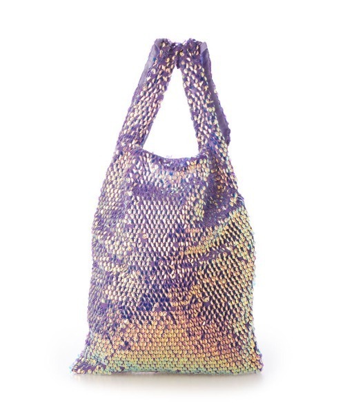 cache cache（カシュ カシュ）の「カシュカシュ cachecache / ゆらゆらスパンコールショッパー（トートバッグ・レディース・イエロー/ラベンダー/ブルー・FREE）」の11枚目の写真