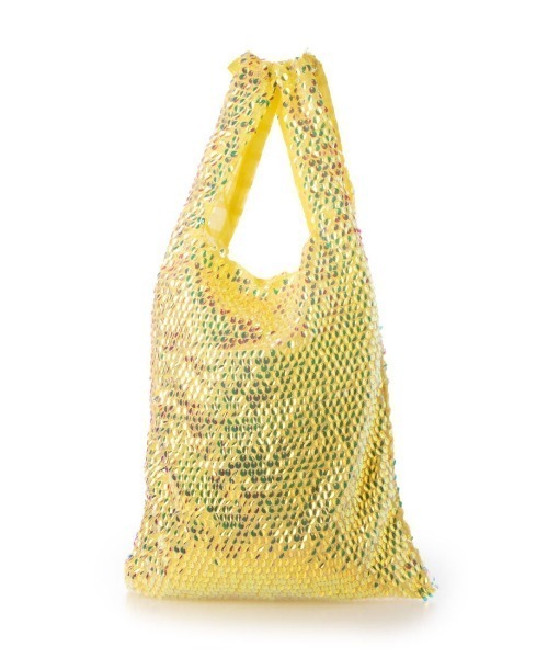 cache cache（カシュ カシュ）の「カシュカシュ cachecache / ゆらゆらスパンコールショッパー（トートバッグ・レディース・イエロー/ラベンダー/ブルー・FREE）」の17枚目の写真