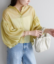 DISCOAT | ラメシアー袖バルーンブラウス(シャツ/ブラウス)