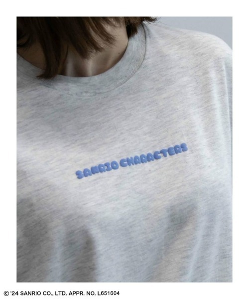 sanrio（サンリオ）の「Sanrio characters バックプリントＴシャツ（Tシャツ/カットソー・レディース・ブラック系その他/ブラック/オートミール/ベージュ・フリー）」の8枚目の写真