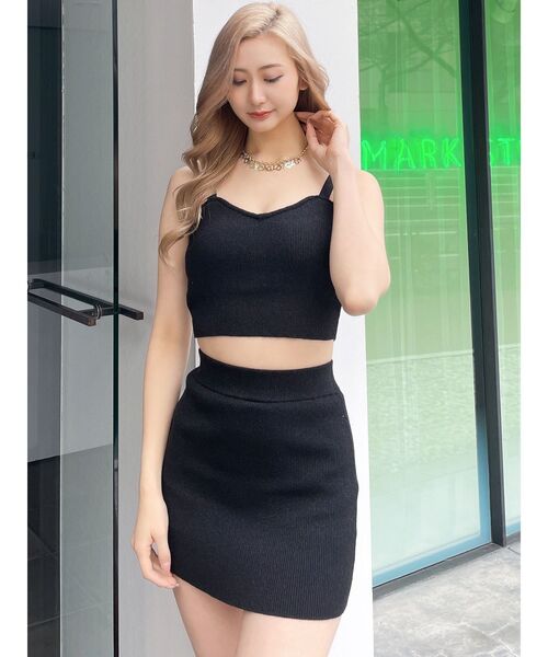 GYDA（ジェイダ）の「シャイニーリブタイトスカートライクショートパンツ（その他パンツ・レディース・ブラック/グレー・FREE）」の19枚目の写真