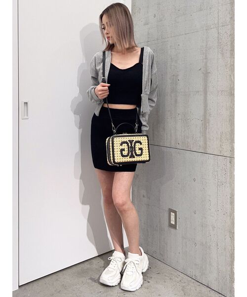 GYDA（ジェイダ）の「シャイニーリブタイトスカートライクショートパンツ（その他パンツ・レディース・ブラック/グレー・FREE）」の20枚目の写真