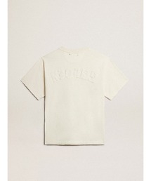 GOLDEN GOOSE | Tシャツ（ユーズドホワイト） バックに逆さまのロゴ - Asian fit(Tシャツ/カットソー)