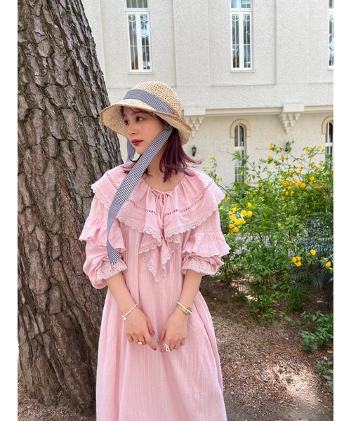 jumelle（ジュメロ）の「check tape straw hat（ハット・レディース・ベージュ・FREE）」の8枚目の写真