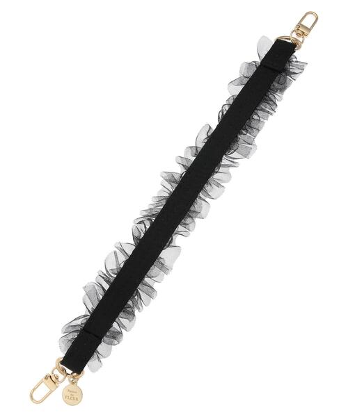 Maison de FLEUR（メゾンドフルール）の「チュールパールストラップ（スマホグッズ・レディース・アイボリー/ブラック/ピンク・FREE）」の10枚目の写真