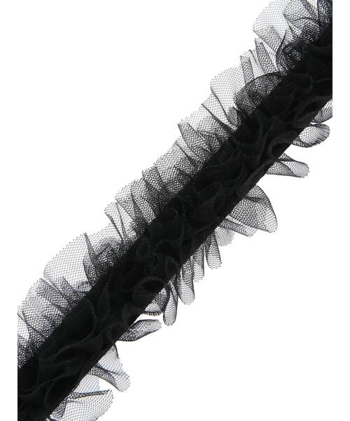 Maison de FLEUR（メゾンドフルール）の「チュールパールストラップ（スマホグッズ・レディース・アイボリー/ブラック/ピンク・FREE）」の6枚目の写真