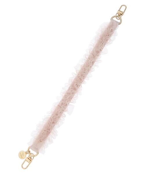 Maison de FLEUR（メゾンドフルール）の「チュールパールストラップ（スマホグッズ・レディース・アイボリー/ブラック/ピンク・FREE）」の14枚目の写真