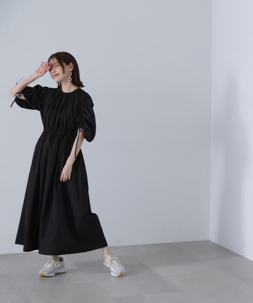 N.(N. Natural Beauty Basic)(エヌエヌナチュラルビューティーベーシック)の「◆ TCドロストスリーブワンピース(ワンピース・レディース・ブラック/ベージュ/イエロー・SMALL/MEDIUM)」の8枚目の写真