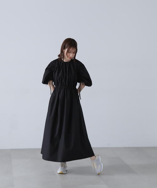 N.(N. Natural Beauty Basic)(エヌエヌナチュラルビューティーベーシック)の「◆ TCドロストスリーブワンピース(ワンピース・レディース・ブラック/ベージュ/イエロー・SMALL/MEDIUM)」の9枚目の写真