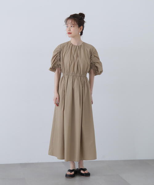 N.(N. Natural Beauty Basic)(エヌエヌナチュラルビューティーベーシック)の「◆ TCドロストスリーブワンピース(ワンピース・レディース・ブラック/ベージュ/イエロー・SMALL/MEDIUM)」の21枚目の写真