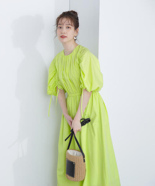 N.(N. Natural Beauty Basic)(エヌエヌナチュラルビューティーベーシック)の「◆ TCドロストスリーブワンピース(ワンピース・レディース・ブラック/ベージュ/イエロー・SMALL/MEDIUM)」の3枚目の写真