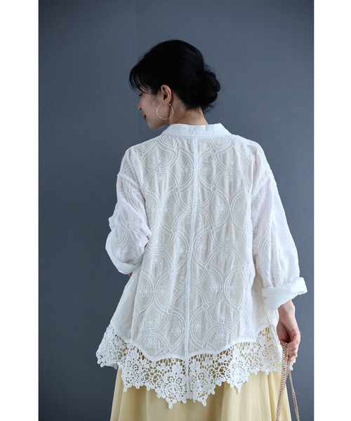 cawaii FRENCH PAVE 後ろレースシャツ 長袖シャツ - メルカリ