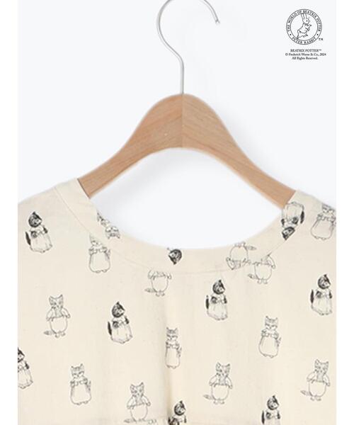 Samansa Mos2（サマンサ モスモス）の「【PETER RABBIT(TM)×Samansa Mos2】総柄ワンピース（ワンピース・レディース・ブラック/キナリ/グレー・F）」の5枚目の写真