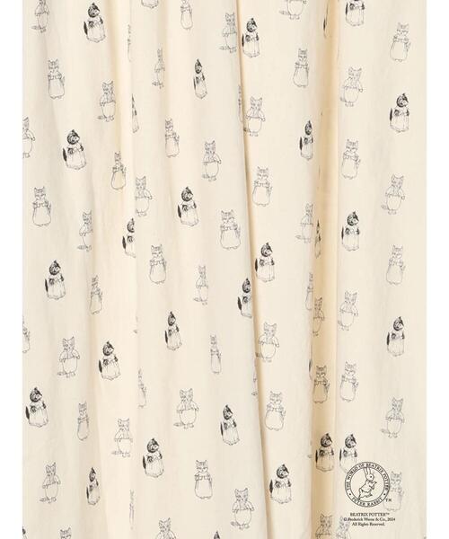 Samansa Mos2（サマンサ モスモス）の「【PETER RABBIT(TM)×Samansa Mos2】総柄ワンピース（ワンピース・レディース・ブラック/キナリ/グレー・F）」の4枚目の写真