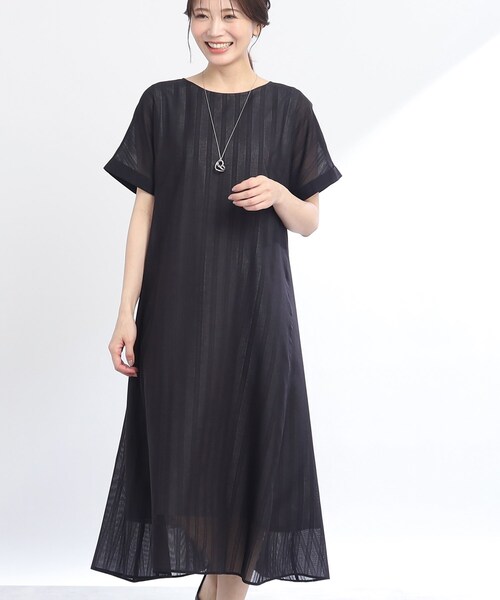 Reflect ワンピース　新品未使用　今すぐ使えるワンピースお値下げセール中 セール】【夏SALE／E‐QUALITY／手洗い可】リラクシーワンピース