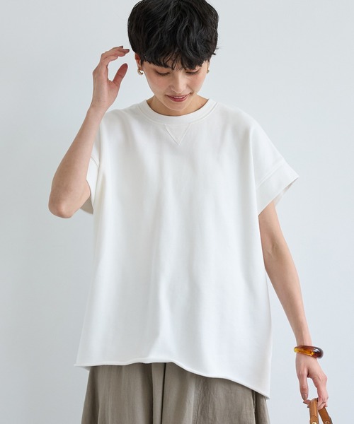 BARNYARDSTORM（バンヤードストーム）の「BARNYARDSTORM / ガゼットプルオーバー / マシンウォッシャブル（Tシャツ/カットソー・レディース・グレー/オフホワイト/チャコール・FREE）」の15枚目の写真