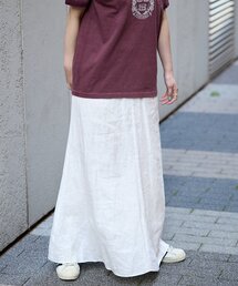 《追加》手洗い可 / フレンチリネンギャザースカート