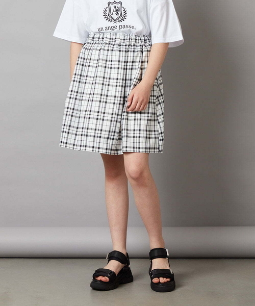 a.v.v（アーヴェヴェ）の「[160]タック＆ギャザーフレアスカート（スカート・キッズ・ブルー/ブラック/ベージュ・160）」の17枚目の写真