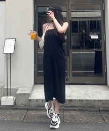 ROYAL PARTY | 【ZOZO限定】パット付ダブルストラップキャミワンピース(ワンピース)