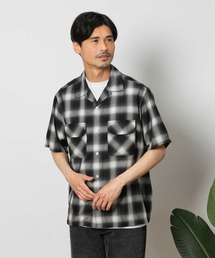 BACK NUMBER(バックナンバー)開襟オンブレ半袖シャツ