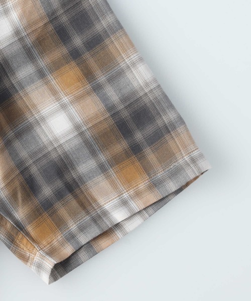 BACK NUMBER（バックナンバー）の「【BACK NUMBER】開襟オンブレ半袖シャツ（シャツ/ブラウス・メンズ・イエロー/ブラック/サックスブルー・M/L/XL）」の19枚目の写真