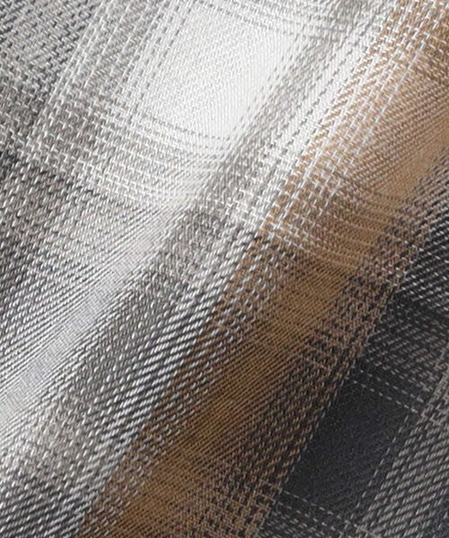 BACK NUMBER（バックナンバー）の「【BACK NUMBER】開襟オンブレ半袖シャツ（シャツ/ブラウス・メンズ・イエロー/ブラック/サックスブルー・M/L/XL）」の21枚目の写真