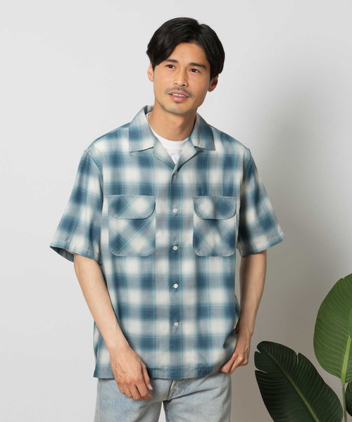 半額以下で買えるクーポン特集 セール】【BACK NUMBER】開襟オンブレ半袖シャツ（シャツ トップス