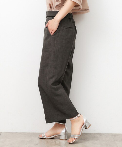 OPAQUE.CLIP(オペークドットクリップ)の「◆パイピングワイドパンツ【洗濯機洗い可】(その他パンツ・レディース・ブルー系その他/ダークグレー/オフホワイト・42/40/38)」の2枚目の写真