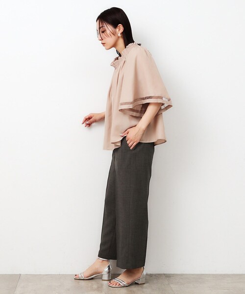 OPAQUE.CLIP(オペークドットクリップ)の「◆パイピングワイドパンツ【洗濯機洗い可】(その他パンツ・レディース・ブルー系その他/ダークグレー/オフホワイト・42/40/38)」の20枚目の写真