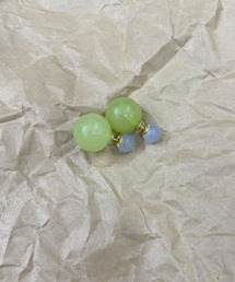 クリア キャンディボールピアス
