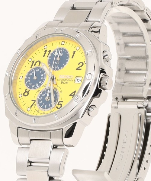 SEIKO(セイコー)の「SEIKO セイコー/ 5気圧防水 日本製クォーツ クロノグラフ メタルベルト ラウンドフェイス アナログ腕時計 //// SNDシリーズ(アナログ腕時計・メンズ・ブラック×シルバー/シルバー×ブラック/シルバー×ブルー/ダークグリーン/シルバー/レッド/イエロー・FREE)」の20枚目の写真