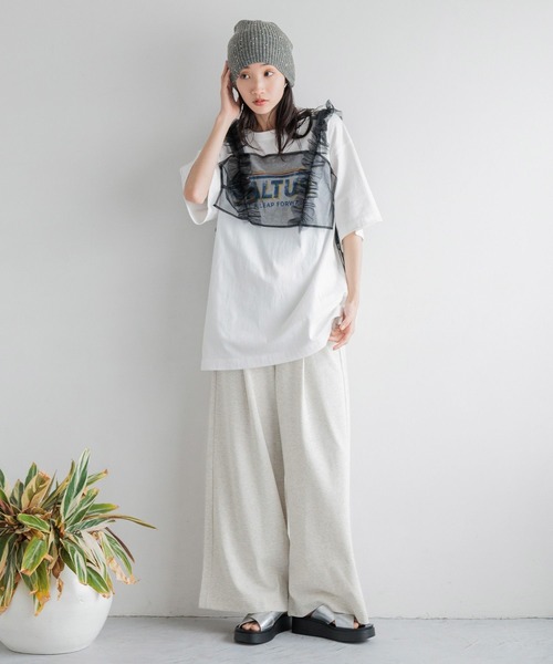 LOWRYS FARM（ローリーズファーム）の「ビーズニットワッチ　128530（ハンチング/ベレー帽・レディース・ベージュ/ブラック/グレー・FREE）」の19枚目の写真