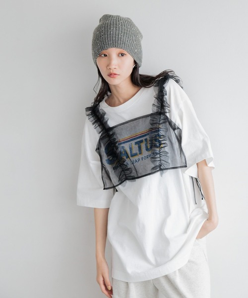 LOWRYS FARM（ローリーズファーム）の「ビーズニットワッチ　128530（ハンチング/ベレー帽・レディース・ベージュ/ブラック/グレー・FREE）」の16枚目の写真